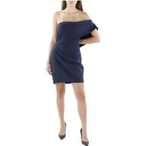 Likely Navy Off-Shoulder Dress | 8